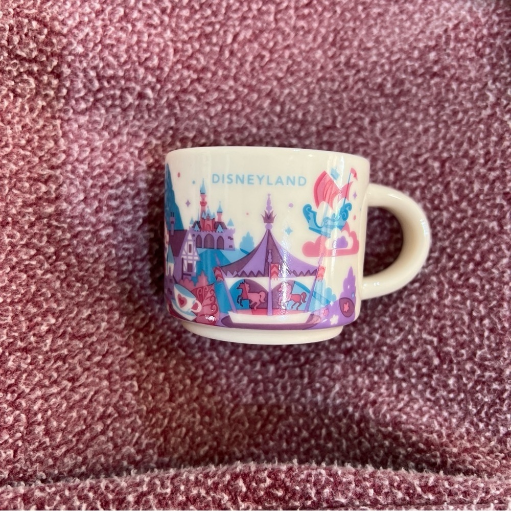 Disneyland YOU ARE HERE Purple and Blue 2oz Mug Mini